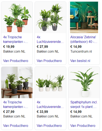Google ads voor Tuincentra