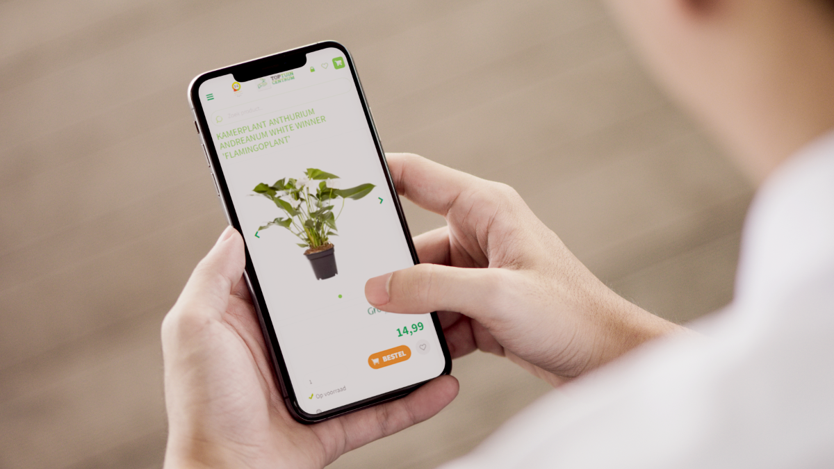 Mobiele productpagina webshop