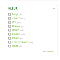 Voorbeeld productfilter verbeterd