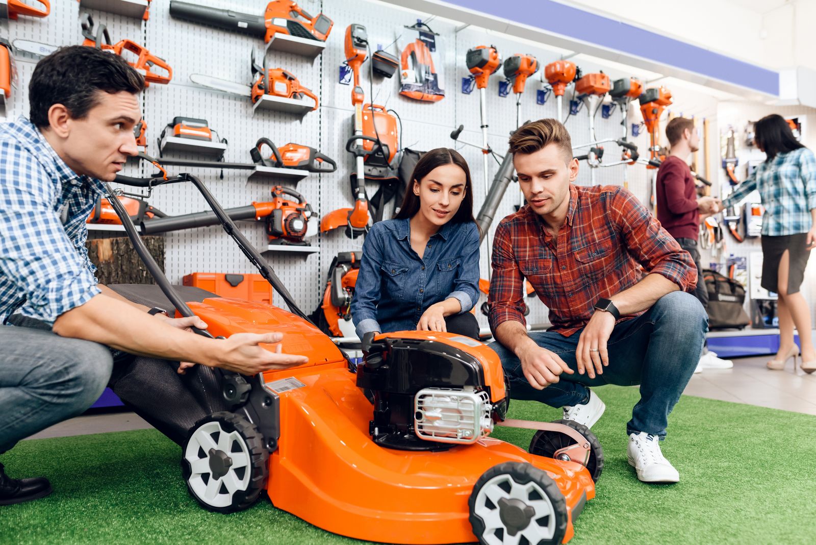 klanten in de winkel